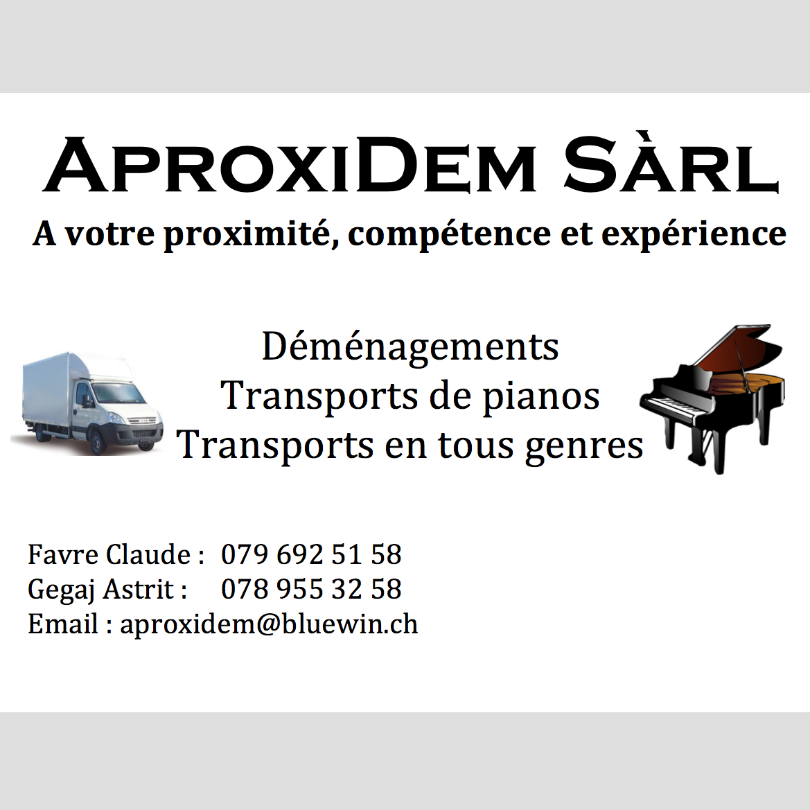 Aproxidem Sàrl – Umzugsfirma Romont – Foto 1