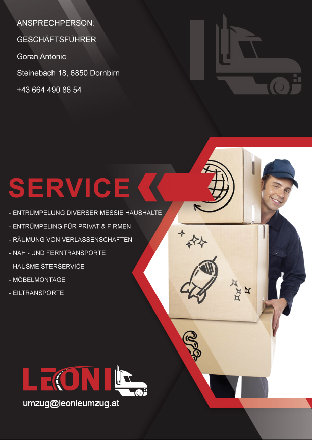 Leonie Umzüge/Transporte & Entrümpelungen – Umzugsfirma Dornbirn – Foto 1