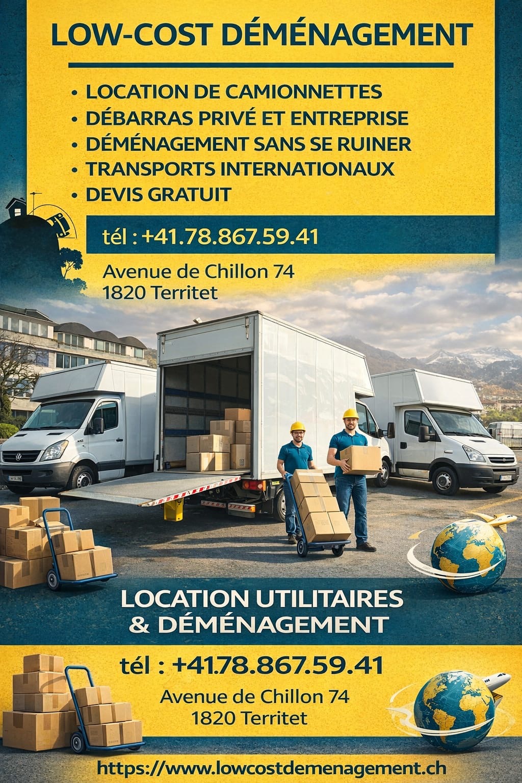 LOW-COST DÉMÉNAGEMENT – Umzugsfirma Territet – Foto 1