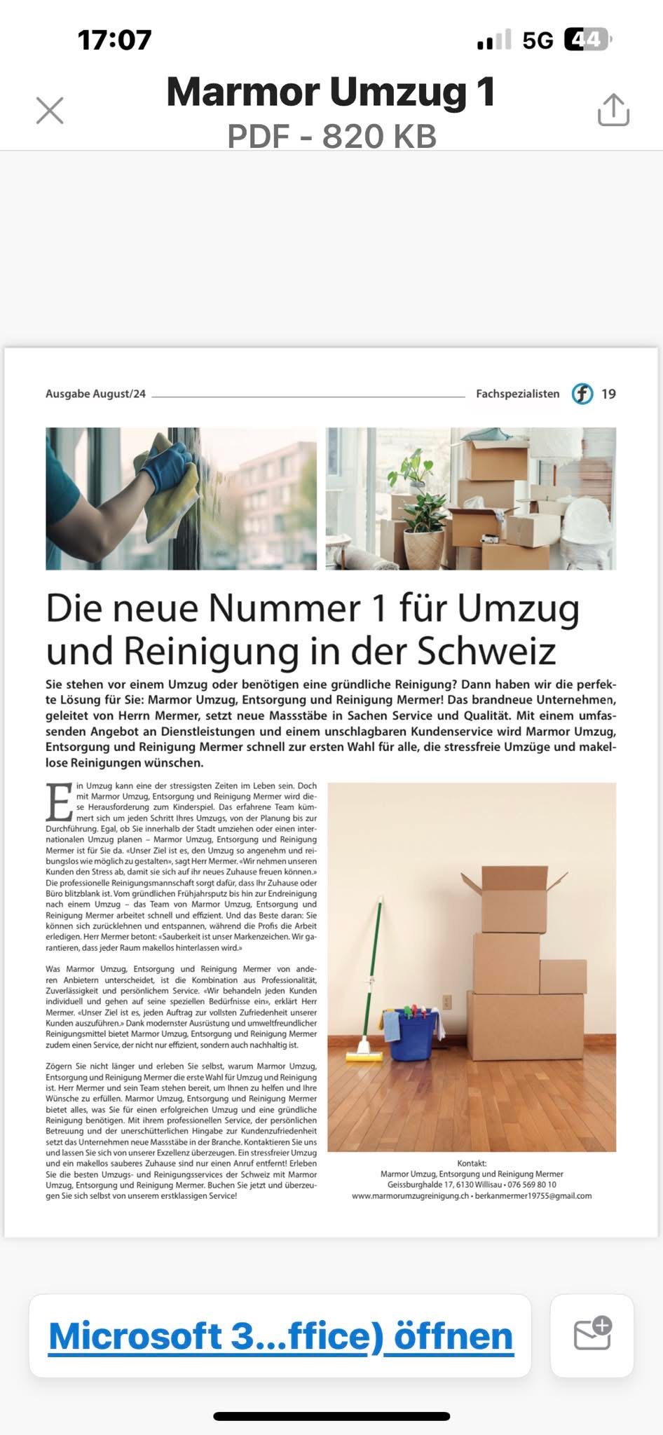 Marmor transport umzüger gmbh – Umzugsfirma Balsthal – Foto 2