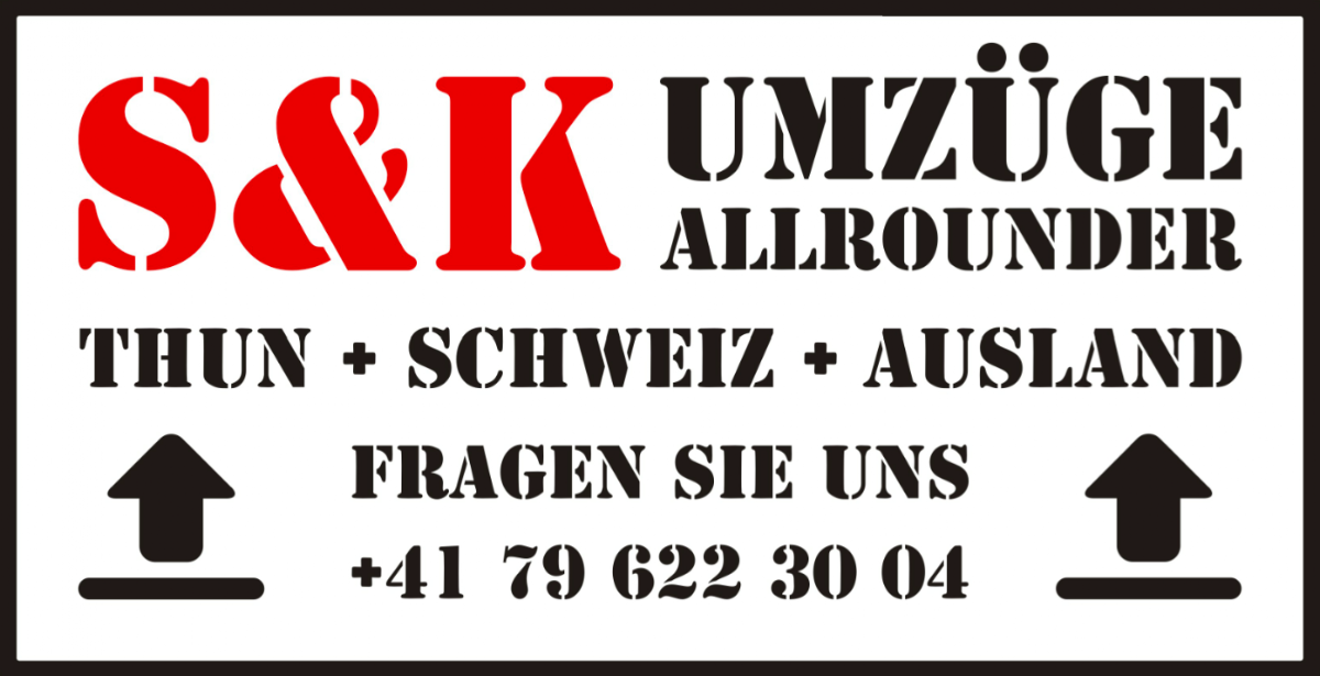 S. + K. Umzüge & Transporte Thun, Allroundarbeiten, Entsorgungen, Räumungen, Transporte – Umzugsfirma Thun – Foto 1