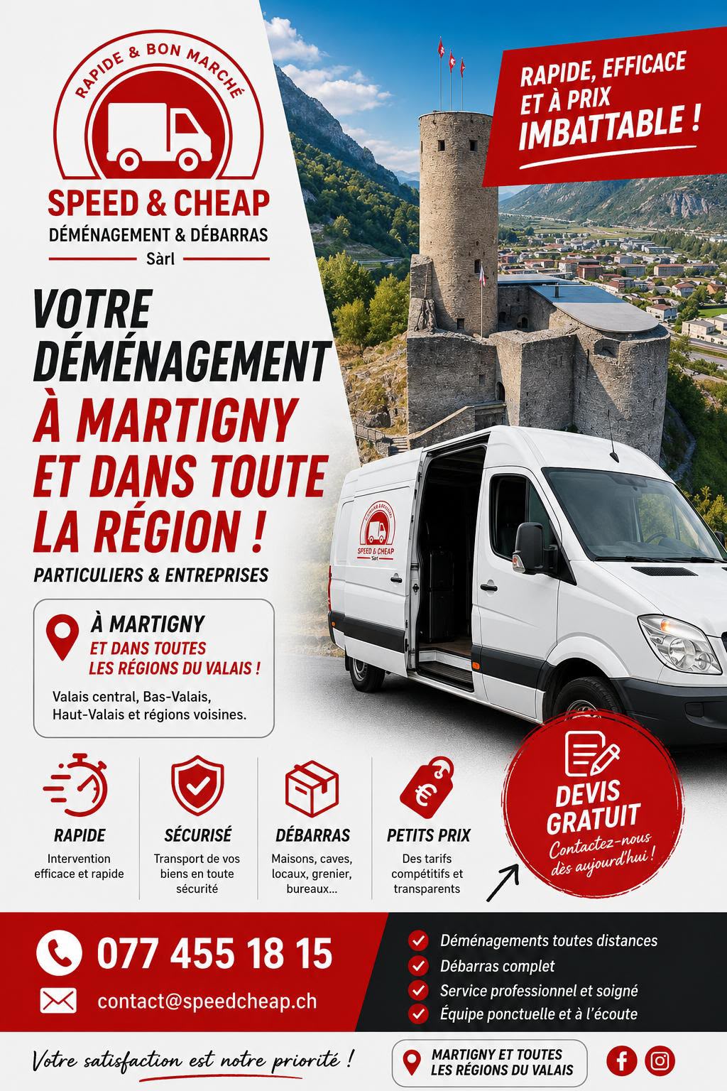 SPEED & CHEAP Sàrl – Umzugsfirma Sion – Foto 1