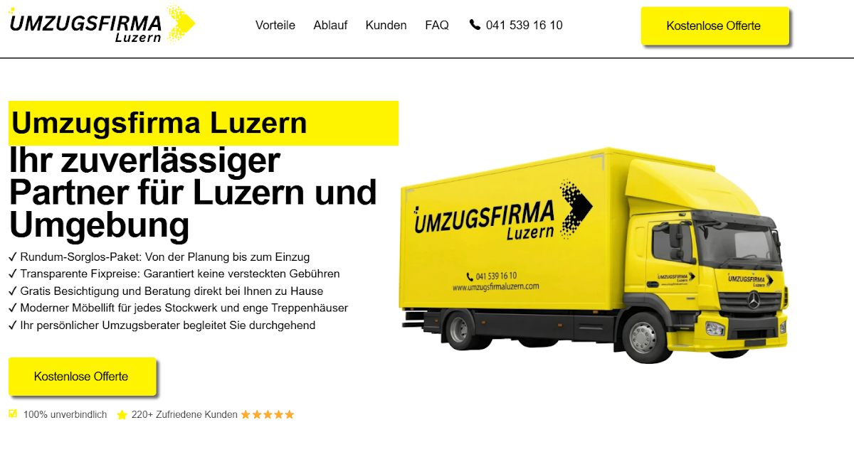 Umzugsfirma Luzern Titelbild