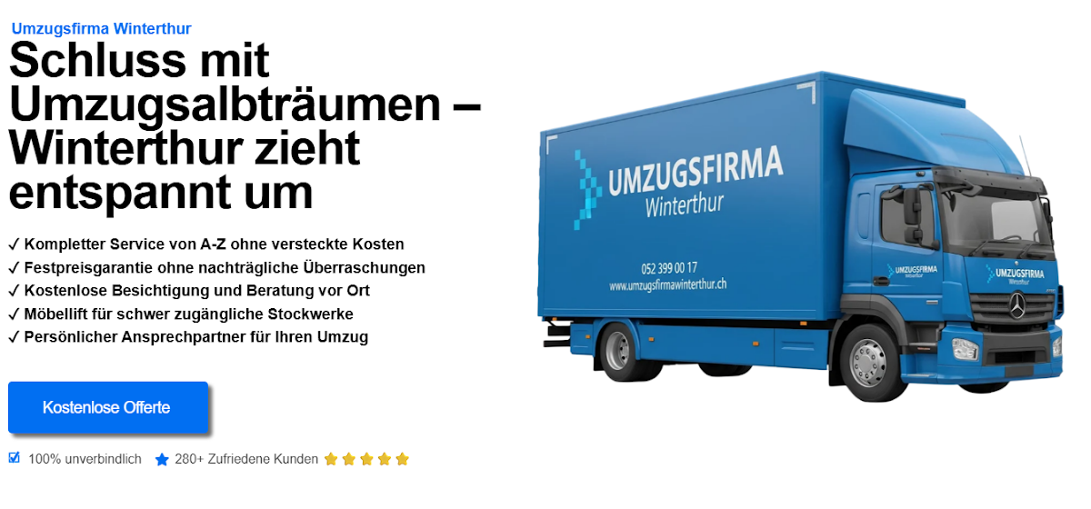 Umzugsfirma Winterthur Titelbild