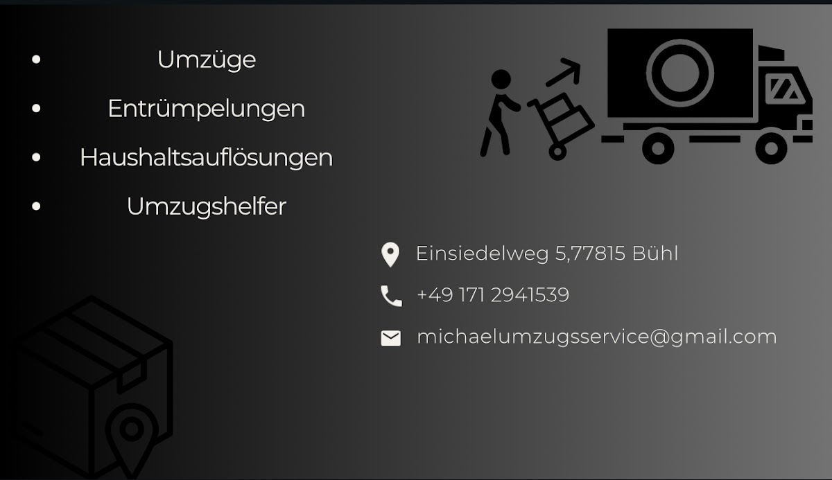 Umzugsservice Michael – Umzugsfirma Bühl – Foto 1